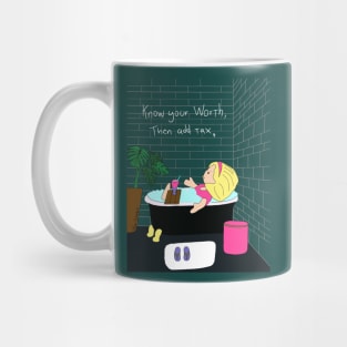 Know your worth Polly pocket Olga Schembri Mug